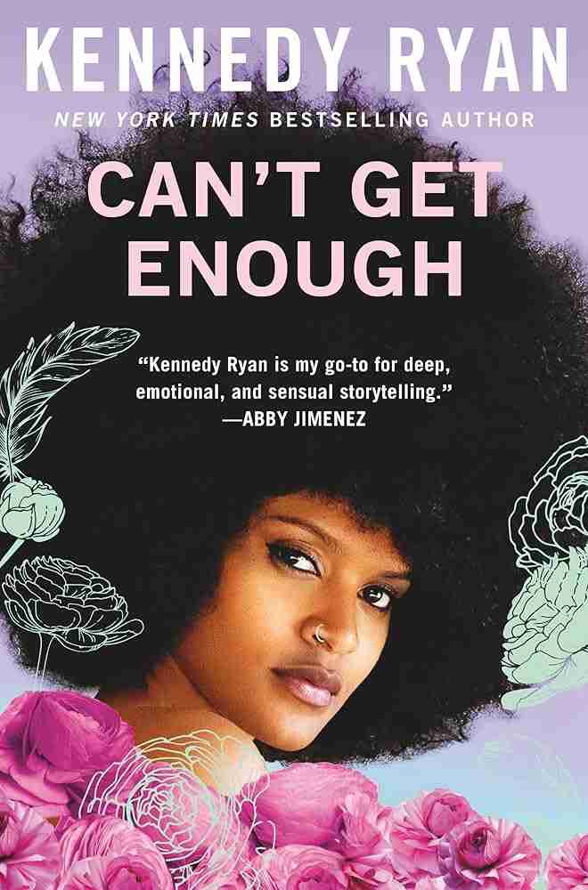 front cover of cant get enough text with a woman in an afro in love